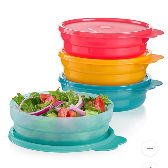 Tupperware Kitchen New Set Of 4 Tupperware Reheatable Cereal Bowls